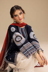 Sapphire Delight (Stitched 3 Pcs)