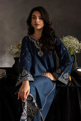 Sage Blue (Stitched 2 Pcs)